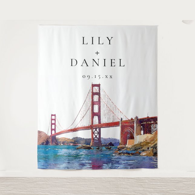 San Francisco Wedding Photo Backdrop (Front)