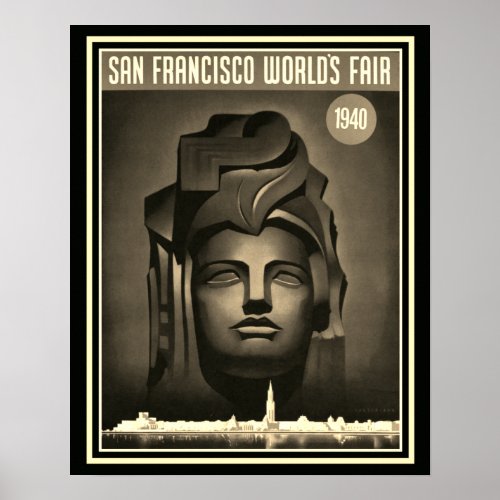 San Francisco World's Fair 1940 Print -16 x 20