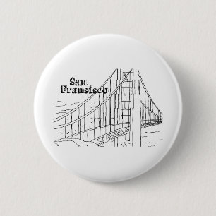 San Francisco's Golden Gate Bridge Button