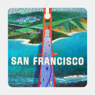 San Francisco's Golden Gate Bridge  Metal Ornament