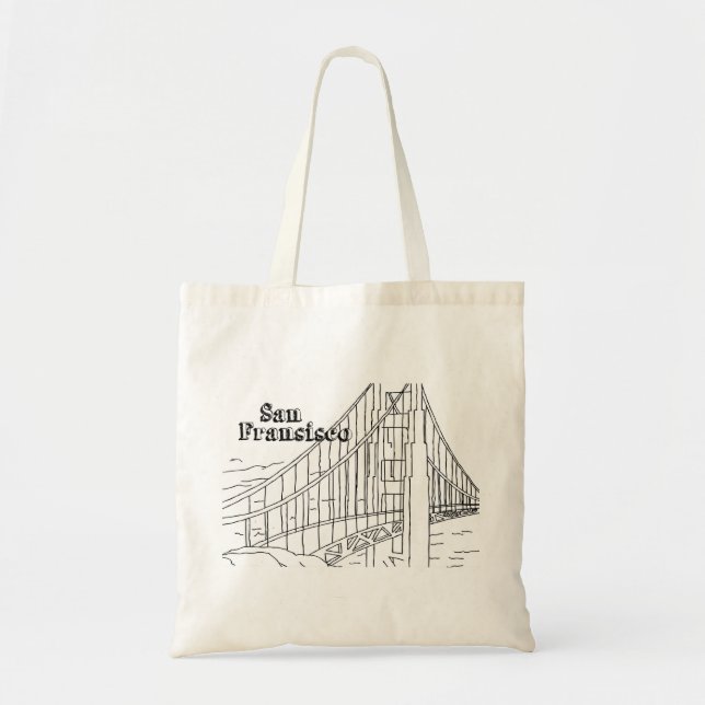 San Francisco's Golden Gate Bridge Tote Bag (Front)