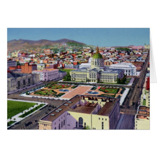 San Francsico California Civic Center Card