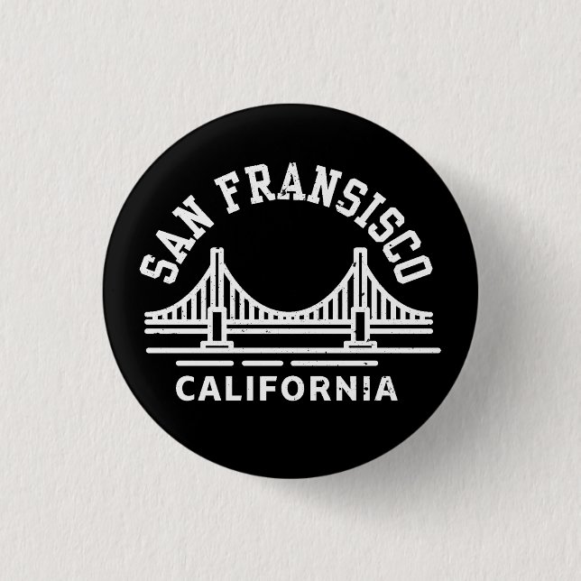 San Fransisco California  Button (Front)