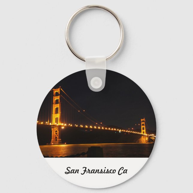 San Fransisco Golden Gate Bridge Keychain (Front)