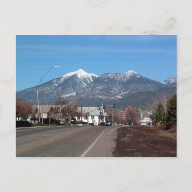 San Fransisco Mountains Looking Across Flagstaff Postcard (Front)