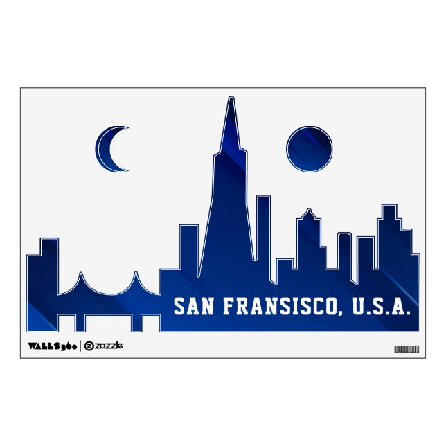 San Fransisco USA Landscape Wall Decal (Front)