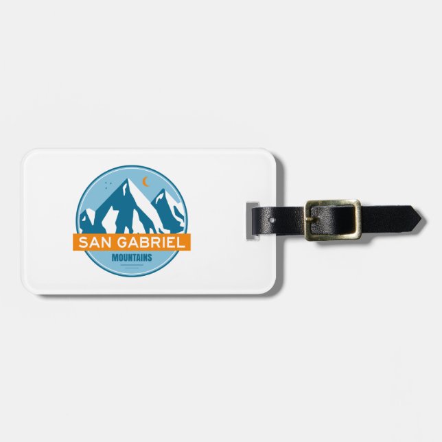 San Gabriel Mountains California Luggage Tag (Front Horizontal)