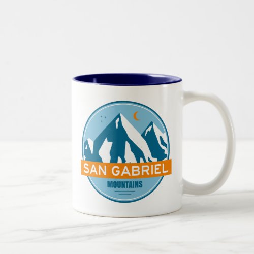 San Gabriel Mountains California Two_Tone Coffee Mug
