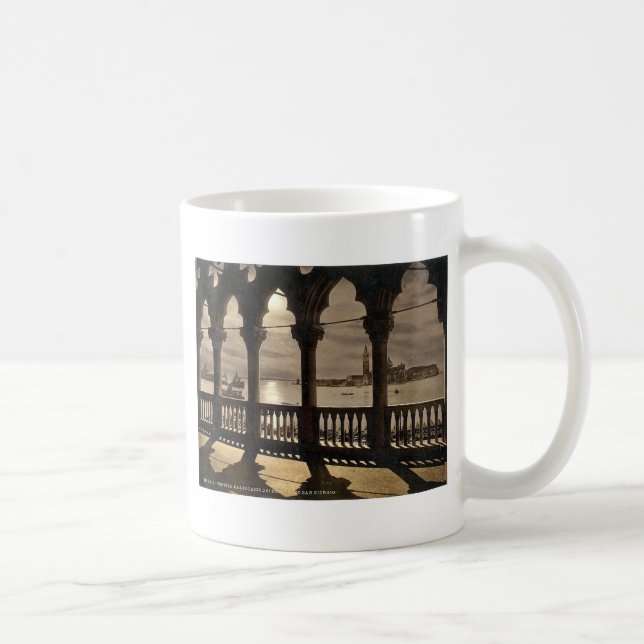 San Georgio from Doges' Palace by moonlight, Venic Coffee Mug (Right)