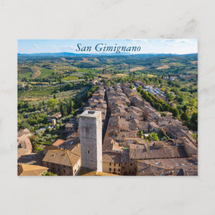 San Gimignano cityscape, Tuscany Postcard