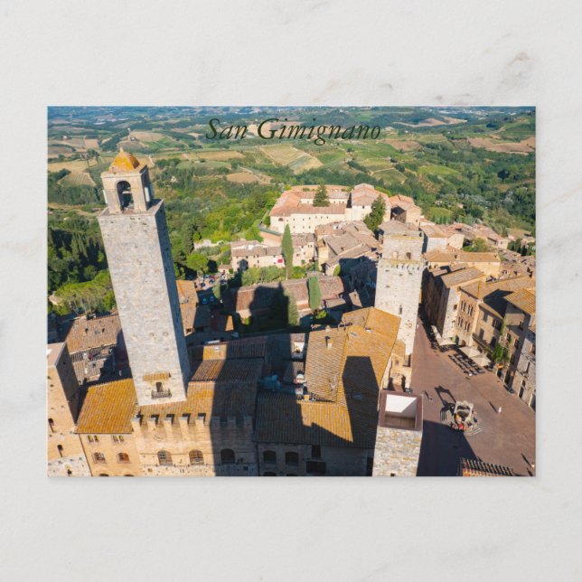 San Gimignano cityscape, Tuscany Postcard (Front)