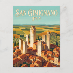 San Gimignano Historic Centre Italy Postcard