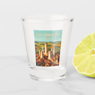 San Gimignano Historic Centre Italy Shot Glass