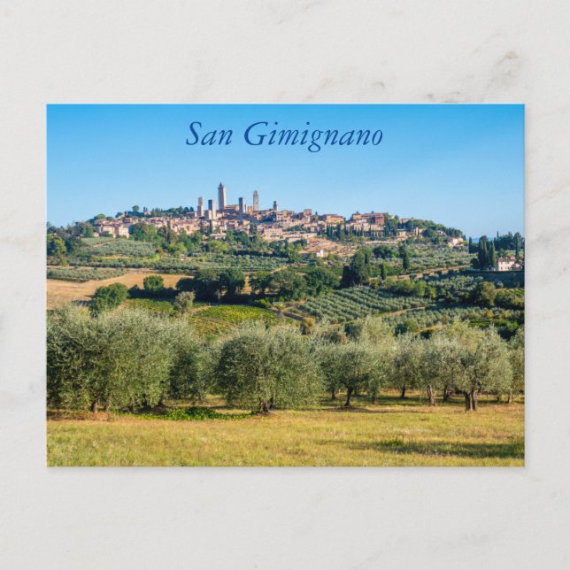 San Gimignano skyline,Tuscany, Italy Post Postcard (Front)