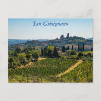 San Gimignano skyline,Tuscany, Italy Post Postcard