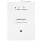 San Gimignano Towers Cards (Back)