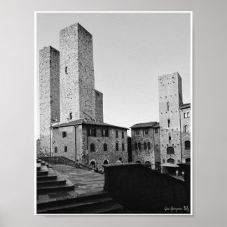 San Gimignano Towers Poster