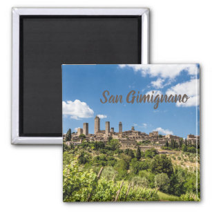 San Gimignano Tuscany Italy Panorama Souvenir Magnet
