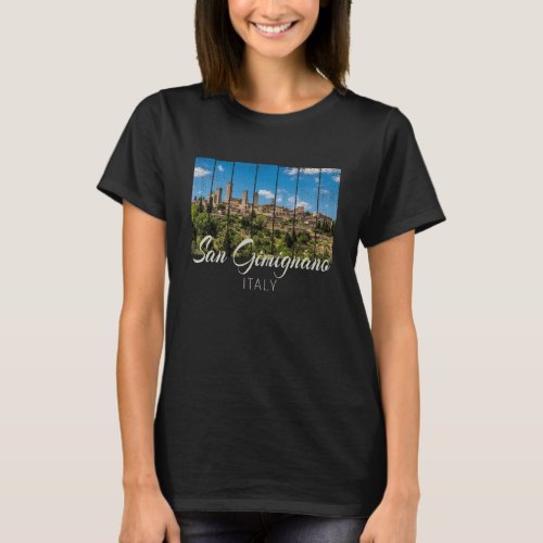 San Gimignano Tuscany Italy Panoramic View T_Shirt