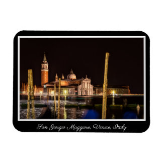 San Giorgio Maggiore at Night, Venice, Italy Magnet