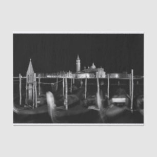 San Giorgio Maggiore church, gondolas in Venice Tissue Paper