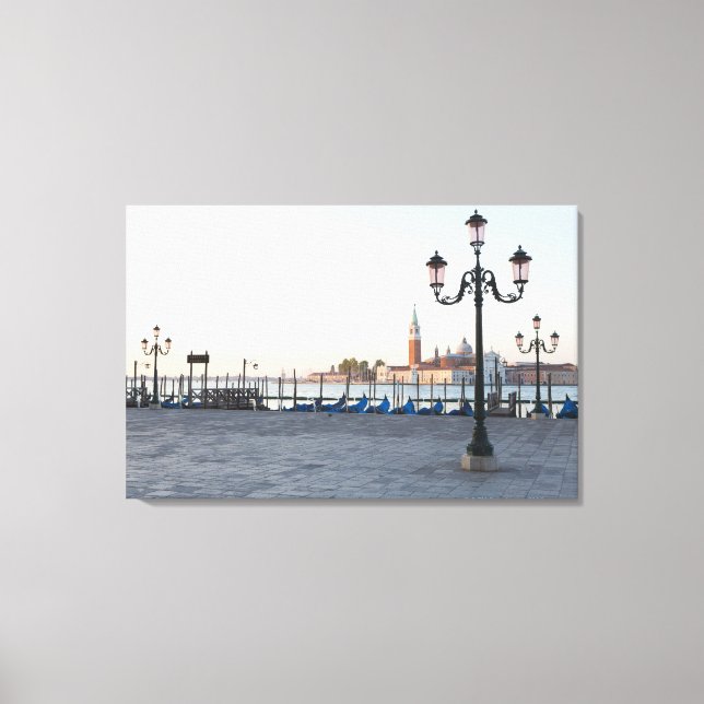 San Giorgio Maggiore viewed from Riva degli 2 Canvas Print (Front)