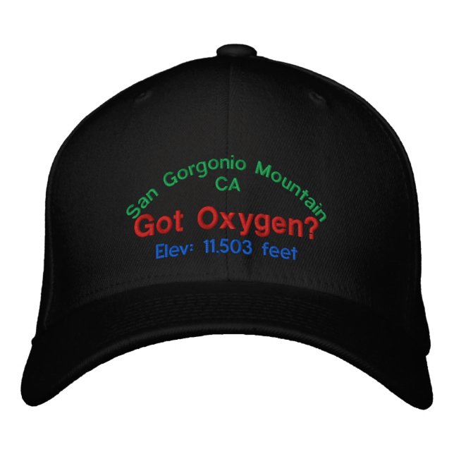 San Gorgonio Mountain California Elevation Cap (Front)