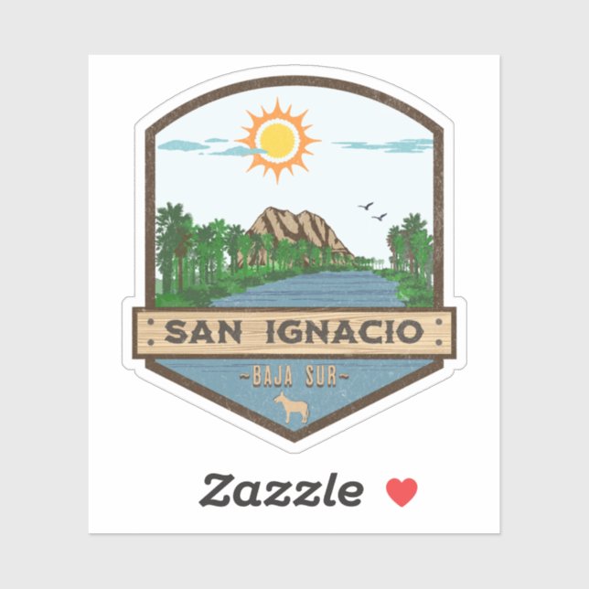 San Ignacio Baja California Sur Mexico Sticker (Sheet)