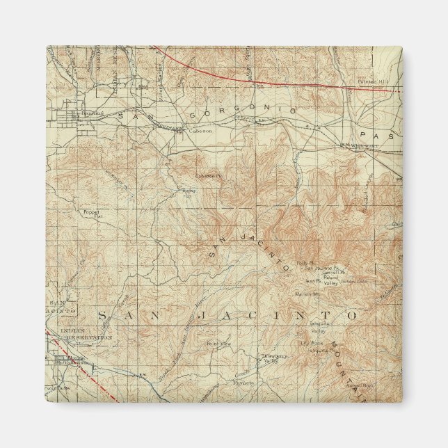 San Jacinto quadrangle showing San Andreas Rift Magnet (Front)