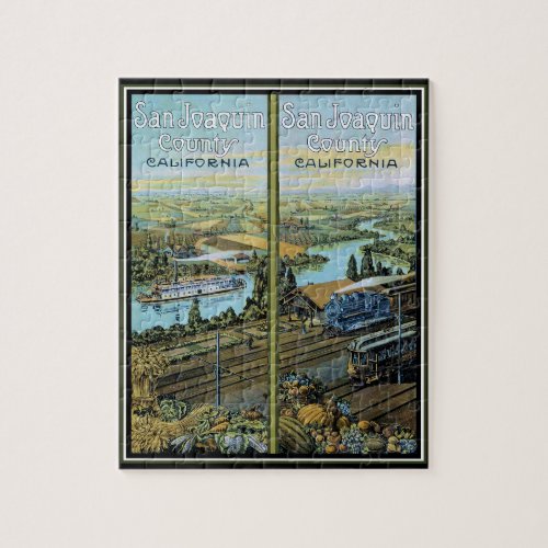 San Joaquin County Vintage Poster Puzzle