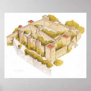 San Jorge castle. Lisboa Portugal Poster