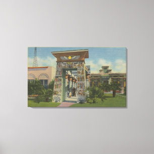 San Jose, CA - Replica of Egyptian Shrine Canvas Print