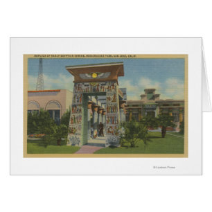 San Jose, CA - Replica of Egyptian Shrine Cards