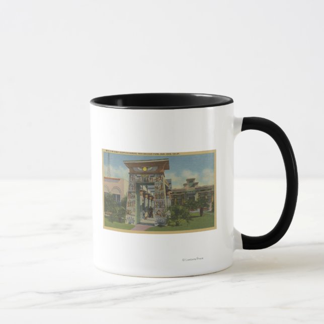 San Jose, CA - Replica of Egyptian Shrine Mug (Right)