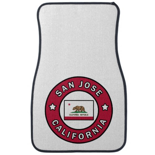 San Jose California Car Floor Mat