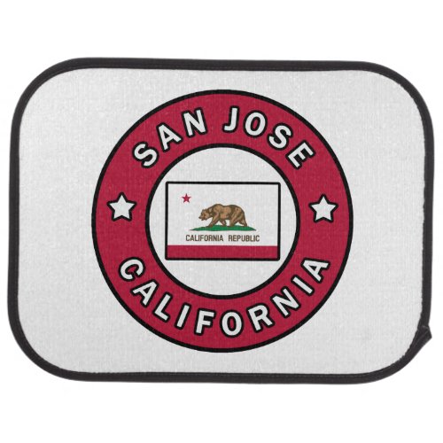 San Jose California Car Floor Mat