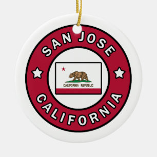 San Jose California Ceramic Ornament
