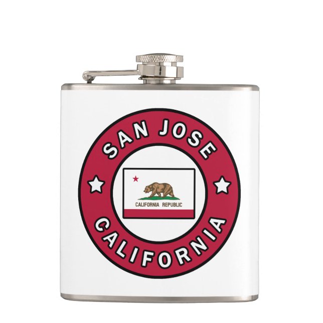 San Jose California Flask (Front)