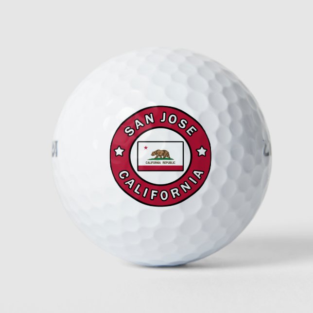 San Jose California Golf Balls (Front)