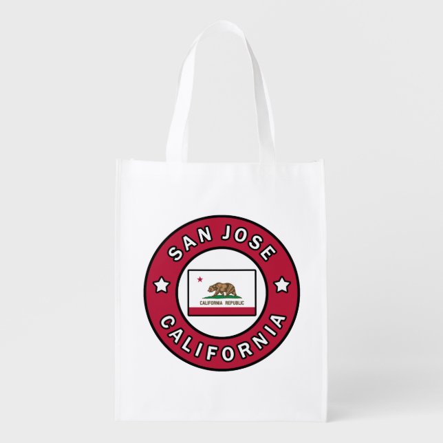 San Jose California Grocery Bag (Front)