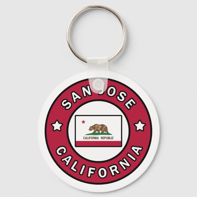 San Jose California Keychain (Front)