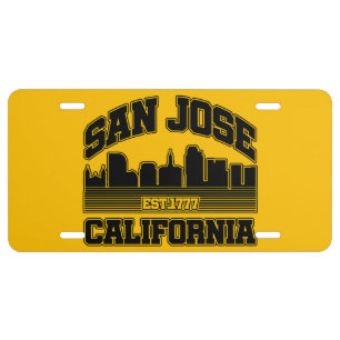 San Jose, California License Plate