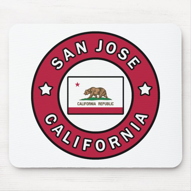 San Jose California Mouse Pad (Front)