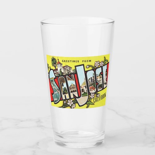 San Jose California  _ Pint Glass