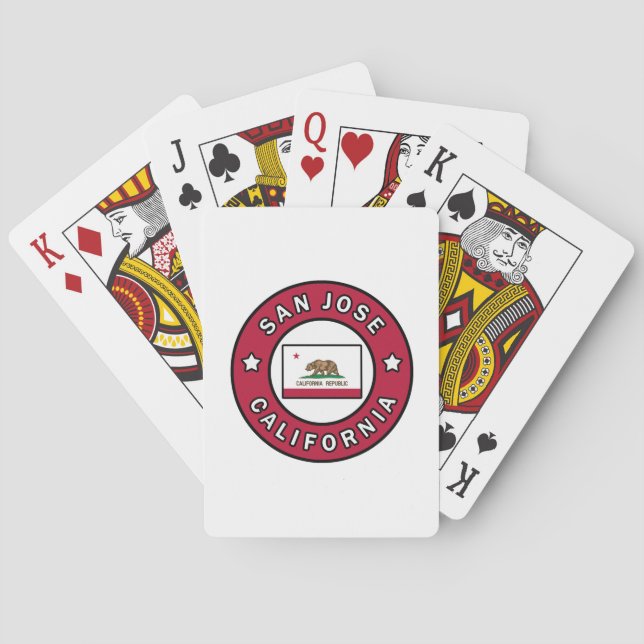 San Jose California Poker Cards (Back)