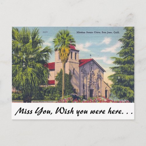 San Jose California Postcard