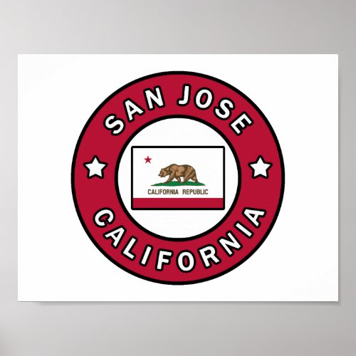 San Jose California Poster