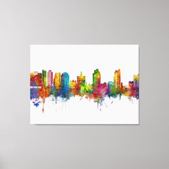 San Jose California Skyline Canvas Print (Front)