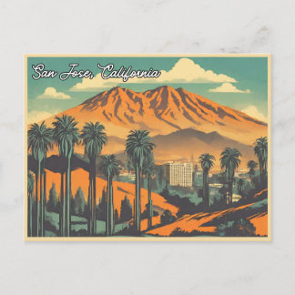 San Jose California Travel Postcard