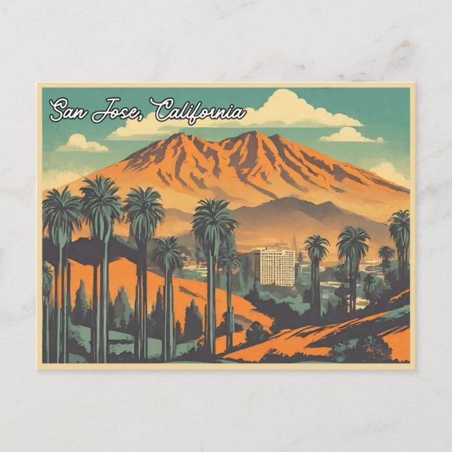 San Jose California Travel  Postcard (Front)